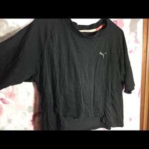 Puma crop top w/ 3/4 sleeves